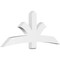 Ekena Millwork Davenport Architectural Grade PVC Gable Bracket, 72"W x 30"H x 4"D x 6"F, 10/12 Pitch GBP072X30X0406DAV00 - alternate 1